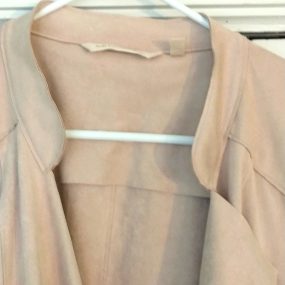 Soft Surroundings Blossom Faux Suede Cardigan Jacket w/Inner Drawstri… - Picture 5 of 8